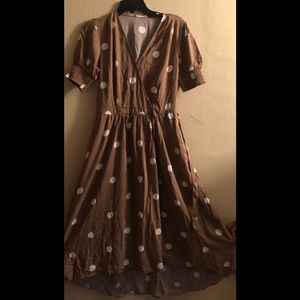 Kings road polkadot dress